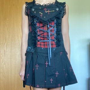 H.naoto jelly Lolita gothic Japanese bondage dress